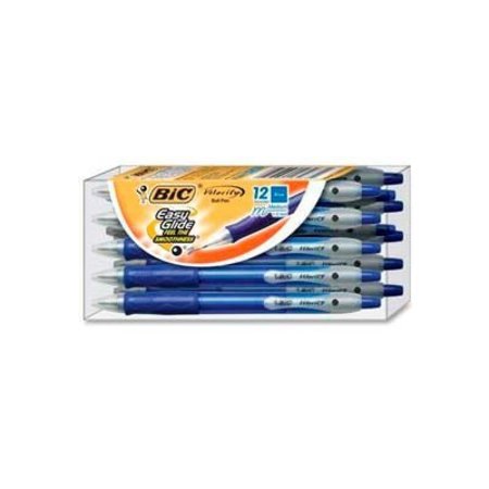 Bic Bic® Velocity Ballpoint Pen, Medium, Blue Ink, Dozen VLG11BE